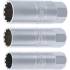 Jeu de Douilles pour Bougies d’Allumage 3 pcs - 14, 16, 18 mm, Transmission Carré 10 mm - Précision et Durabilité - BGS