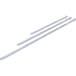 Jeu de Rallonges 12,5 mm (1/2) 450/600/750 mm - 3 pcs - Polyvalence et Robustesse, Acier, Zones Difficiles - D-Work