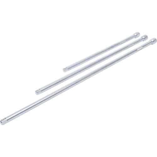 Jeu de Rallonges 12,5 mm (1/2) 450/600/750 mm - 3 pcs - Polyvalence et Robustesse, Acier, Zones Difficiles - D-Work