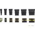 Assortiment de Connecteurs 425 pcs - Divers Types et Tailles - Polyvalence et Praticité, Plastique - D-Work