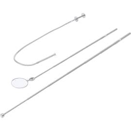 Jeu d Aimants de Levage, Pincette Flexible et Miroir d Inspection - 3 Pièces - Précision et Accessibilité - BGS