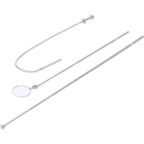Jeu d Aimants de Levage, Pincette Flexible et Miroir d Inspection - 3 pcs - Précision et Accessibilité - D-Work