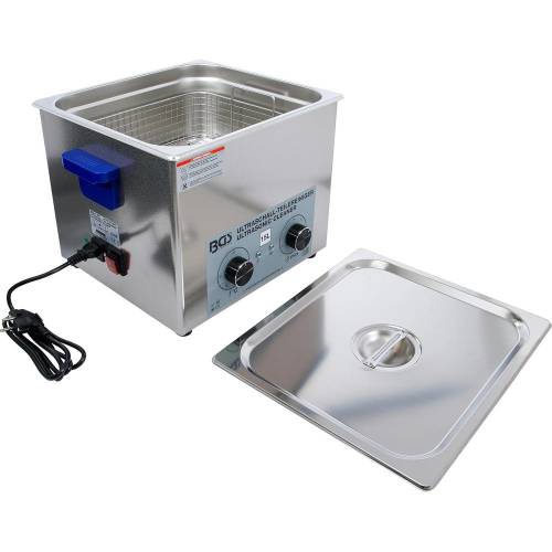 Bac à Ultrason 15 L - 38,2x40,3x46 cm - Acier Inoxydable, Nettoyage Précis et Efficace - BGS