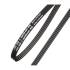 Support de Courroie Striée - 9,6x4,1x12,1 cm - Plastique Résistant - Maintien Fiable et Durable - BGS