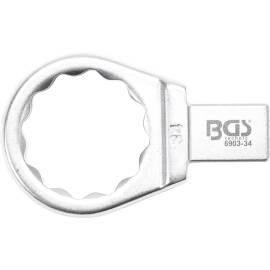Clé Annulaire 34 mm - Empreinte 14 x 18 mm - Acier Résistant - Précision et Durabilité, Pro - D-Work