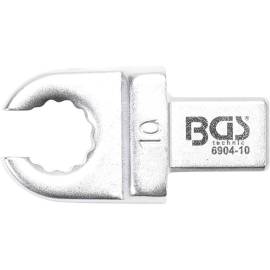 Clé Annulaire Ouverte 10 mm - Empreinte 9x12 mm - Acier Résistant - Précision et Durabilité - BGS