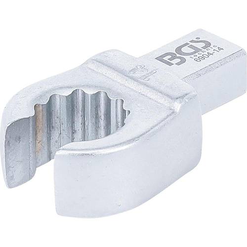 Clé Annulaire Ouverte 14 mm - Empreinte 9 x 12 mm - Acier Résistant - Précision et Durabilité, Zones Difficiles - D-Work