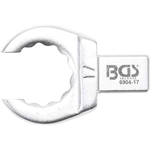 Clé Annulaire Ouverte 17 mm - Empreinte 9x12 mm - Acier Résistant - Précision et Durabilité - BGS