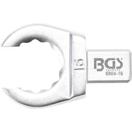 Clé Annulaire Ouverte 16 mm - Empreinte 9 x 12 mm - Acier Résistant - Précision et Durabilité, Zones Difficiles - D-Work
