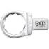 Clé Annulaire Ouverte 19 mm - Empreinte 9x12 mm - Acier Résistant - Précision et Durabilité - BGS