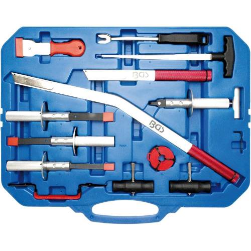 Coffret d Outils de Dépose Pare-Brise 14 pcs - Précision et Sécurité, Acier, Pro - D-Work