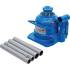 Cric à Vérin Hydraulique Extra Plat 10 t - Compact et Puissant - Levage Sécurisé et Facile, Acier - D-Work