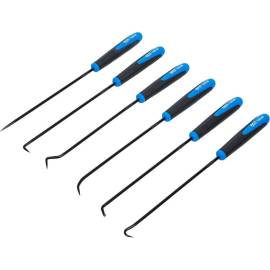 Jeu de Crochets Extra Longues 245 mm - 6 pcs - Acier Résistant - Fixation Fiable et Pratique - D-Work