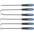 Jeu de Crochets Extra Longues 245 mm - 6 pcs - Acier Résistant - Fixation Fiable et Pratique - D-Work