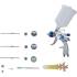 Pistolet de Peinture Pneumatique - 3 Buses 1,4-1,7-2,0 mm - Précision et Polyvalence - - BGS