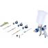 Pistolet de Peinture Pneumatique - 3 Buses 1,4-1,7-2,0 mm - Précision et Polyvalence - - BGS