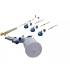 Pistolet de Peinture Pneumatique - 3 Buses 1,4-1,7-2,0 mm - Précision et Polyvalence - - BGS