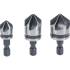 Jeu d’Embouts de Perçage Conique HSS 6,3 mm - 12, 16, 19 mm - 3 Pièces - Précision et Durabilité - BGS