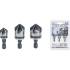 Jeu d'Embouts de Perçage Conique HSS 6,3 mm - 12, 16, 19 mm - 3 pcs - Précision et Durabilité, Acier - D-Work