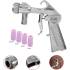 Pistolet de Sablage Pneumatique 3 pcs - Accessoires Inclus - Puissant et Précis - Pro - D-Work