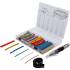 Mini Chalumeau avec Assortiment de 162 Gaines Thermo-Rétractables Colorées - Allumage Piézoélectrique - Précision et Polyv - BGS