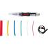 Mini Chalumeau avec Assortiment de 162 Gaines Thermo-Rétractables Colorées - Allumage Piézoélectrique - Précision et Polyv - BGS