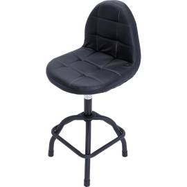 Siège d'Atelier Tournant avec Dossier - Réglable en H. - Confort et Ergonomie, Plastique, Pro - D-Work