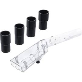 Accessoire d’Aspiration pour Pistolet Pneumatique de Nettoyage - Petit, 4 Adaptateurs - Polyvalent et Pratique - BGS