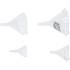 Jeu d Entonnoirs 4 pcs D.55-125 mm - Sans Danger Alimentaire - Pratique et Polyvalent, Plastique - D-Work