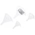 Jeu d Entonnoirs 4 pcs D.55-125 mm - Sans Danger Alimentaire - Pratique et Polyvalent, Plastique - D-Work