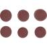 Jeu de Feuilles Abrasives pour Ponçeuse Excentrée Ø30 mm - Cal. 60, 80, 120 - 30 Pièces - Ponçage Précis et Efficace - BGS