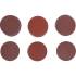 Jeu de Feuilles Abrasives pour Ponçeuse Excentrée D.50 mm - Cal. 60, 80, 120 - 30 pcs - Ponçage Efficace et Polyvalent - D-Work