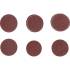 Jeu de Feuilles Abrasives pour Ponçeuse Excentrée Ø30 mm - Cal. 60, 80, 120 - 30 Pièces - Ponçage Précis et Efficace - BGS
