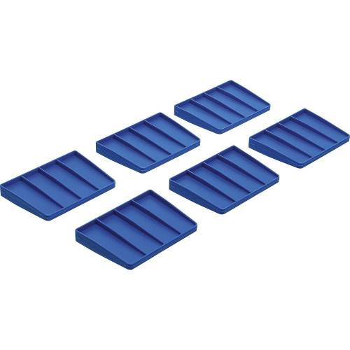 Languettes de Séparation pour Caisse Porte-Outils - Lot de 6 - Plastique Résistant - Organisation Optimale - D-Work