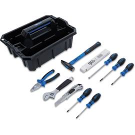 Caisse Porte-Outils Plastique 11 Pièces - Assortiment Complet - Pratique et Résistante - BGS