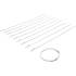 Jeu de 10 Colliers pour Soufflet d’Essieu 7 mm 50-120 mm - Acier Inoxydable - Fixation Robuste et Durable - BGS