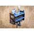Étagère Porte-Outils Murale 26,8x8,7x47 cm - Pour Outils à Batterie - Organisation et Gain de Place - BGS