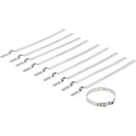 Jeu de 10 Colliers pour Soufflet d’Essieu 7 mm - Acier Inoxydable, Ø20-50 mm - Fixation Robuste et Durable - BGS