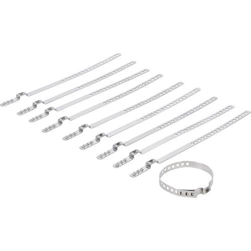 Jeu de 10 Colliers pour Soufflet d'Essieu 7 mm - Acier Inoxydable, D.20-50 mm - Fixation Robuste et Durable - D-Work