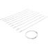 Jeu de 10 Colliers pour Soufflet d’Essieu 7 mm 50-120 mm - Acier Inoxydable - Fixation Robuste et Durable - BGS