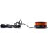 Lampe de Signalisation Panoramique Jaune Ø130 mm - Aimant, 12 V / 24 V - Visibilité et Fixation Facile - BGS