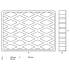 Tampon en Caoutchouc pour Pont Élévateur 160x120x20 mm - Résistant et Antidérapant - BGS