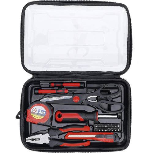 Jeu d Outils 23 pcs - Ensemble Complet pour Bricolage - Polyvalent et Pratique, Acier, Pro - D-Work
