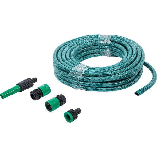 Tuyau d Arrosage 15 m 1/2 - PVC, avec Pulvérisateur et Raccord d Accouplement - Pratique et Résistant - D-Work