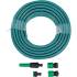Tuyau d Arrosage 15 m 1/2 - PVC, avec Pulvérisateur et Raccord d Accouplement - Pratique et Résistant - D-Work