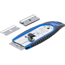 Racloir d'Étiquettes 40 mm - 6 Lames de Racloir - Précision et Efficacité, Plastique, Pro - D-Work