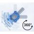 Étau Parallèle 100 mm - Rotation 360° - Précision et Polyvalence - BGS