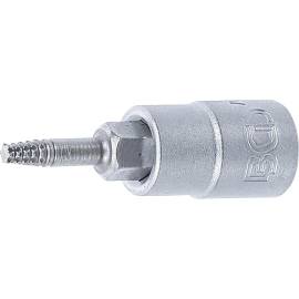 Douille à Embouts Extracteurs de Vis 6,3 mm (1/4 ) - Pour Profil T Torx Défectueux T10 - Extraction Facile et Précise - BGS