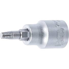Douille à Embouts Extracteurs de Vis 10 mm (3/8) - Pour Profil T Torx Défectueux T25 - Extraction Facile et Précise - D-Work