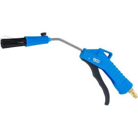 Soufflette d’Air Comprimé avec Pinceau - 16,2x2,9x27,8 cm - Précision et Nettoyage Efficace - BGS